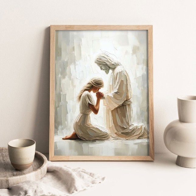För evigt med dig, kristen väggkonst, Jesus med  Poster (Skapare uppladdad)