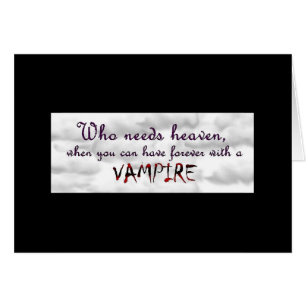 För evigt med en vampyr OBS kort