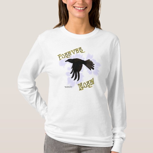 För evigt mer damlångärmadskjorta t-shirt (Framsida)