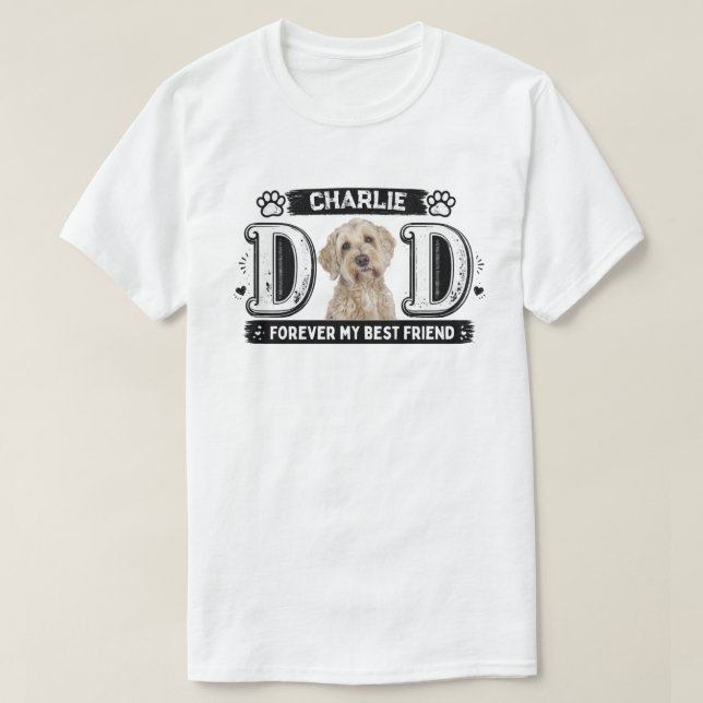För Evigt Min Bästa Vän Hund Pappa Design T Shirt (Design framsida)
