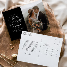 För evigt och alltid bröllop tack vykort