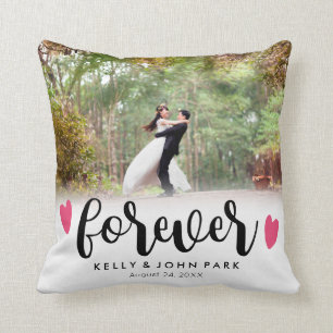 För evigt överdrar skrivar beställnings- namn som kudde