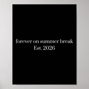 För evigt på sommarlov Pension Cute sommar Poster