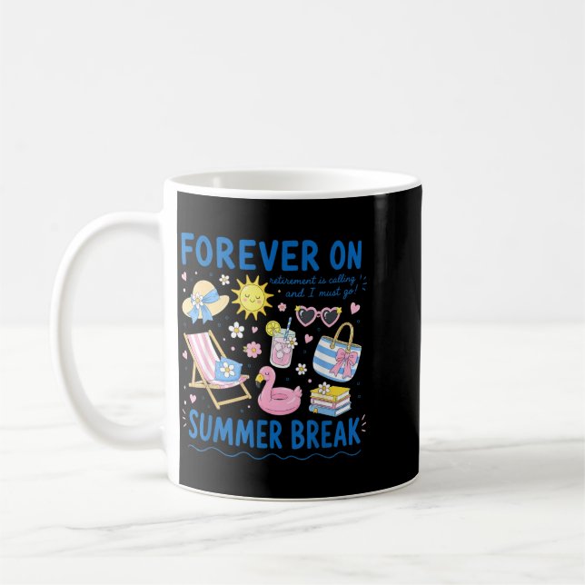 För evigt på sommarlov Pensionering Pensionerad lä Kaffemugg (Vänster)