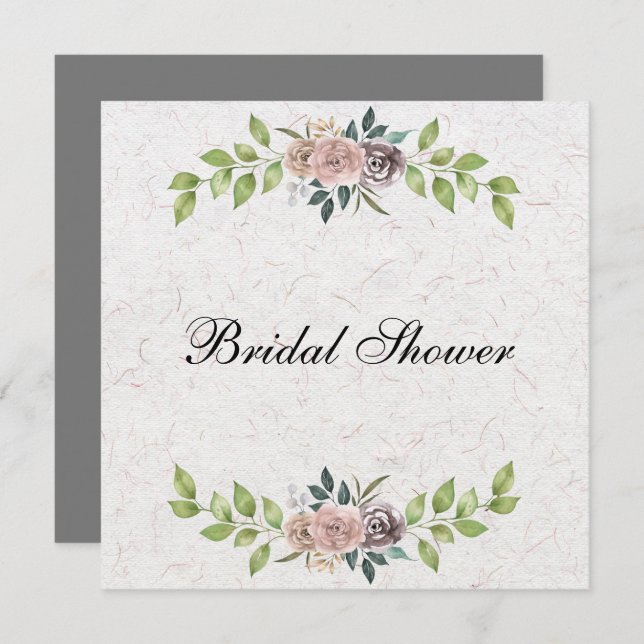 För evigt - Två hjärtan - En kärlek  Inbjudningar (Fram/baksida)