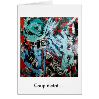 För Expressionistsvart för afrikansk amerikan Hälsningskort