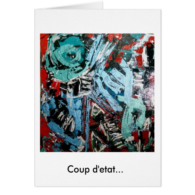 För Expressionistsvart för afrikansk amerikan Hälsningskort (Framsidan)