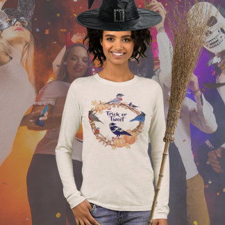 För fågelskådare Trick or Tweet Halloween  T Shirt