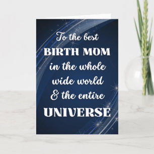 För fågeltema Mamma Stellar Theme Kort