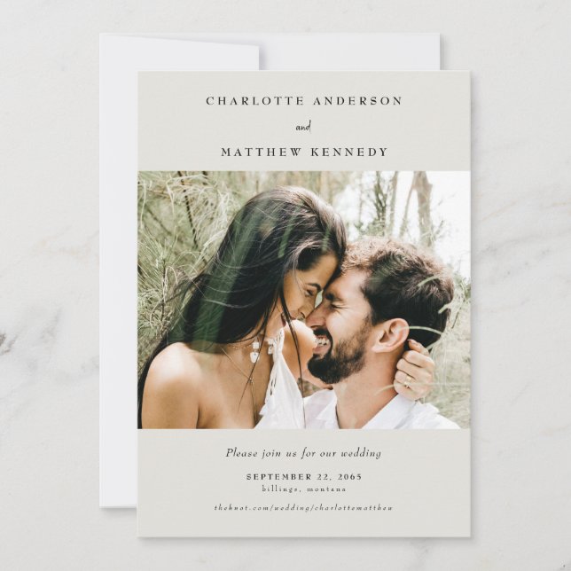 För Faithful Cream Photo Spara datum Spara Datumet (Framsida)