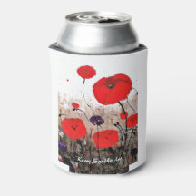 "För fallskärm" (röd vallmodesign)