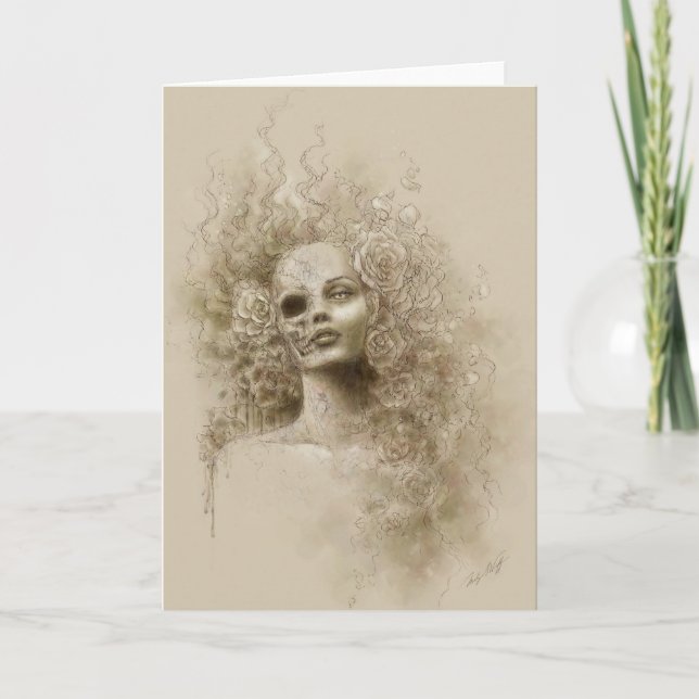 För fantasikonst för Oblivion makabert kort för (Framsida)