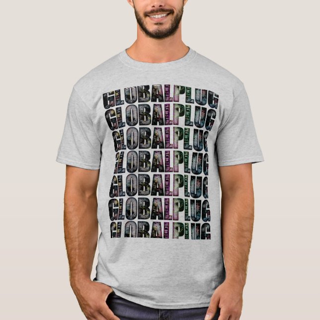 För färgglobalplug för grå färg mång- Tshirt Tröja (Framsida)