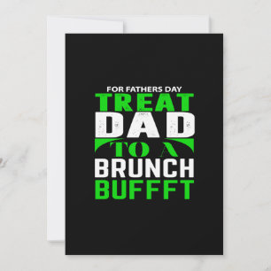 för fars dag behandla pappa med brunchbufffet inbjudningar