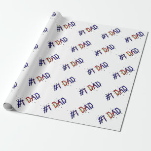 För fars daggåva för pappa #1 sjal presentpapper