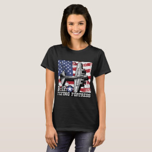 För fästningbombplan WW2 för flyg B-17 flygvape T Shirt