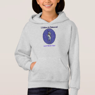 För Fauxglitter för Unicorn purpurfärgad Oval Tee