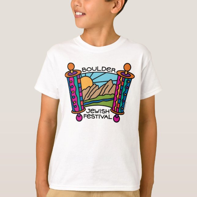 För festivalklassiker för stenblock judisk tee shirt (Framsida)