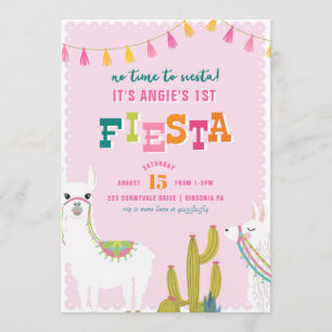 För FiestaAlpaca för Llama rolig inbjudan för