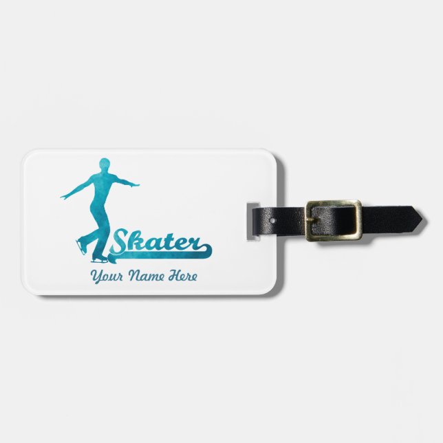 För figurskridsko för personlig beställnings- bagagebricka (Horisontell Framsida)