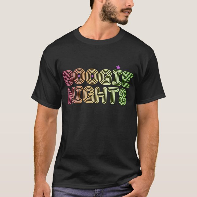 För filmDirk Diggler för Boogie på nätterna Retro T Shirt (Framsida)