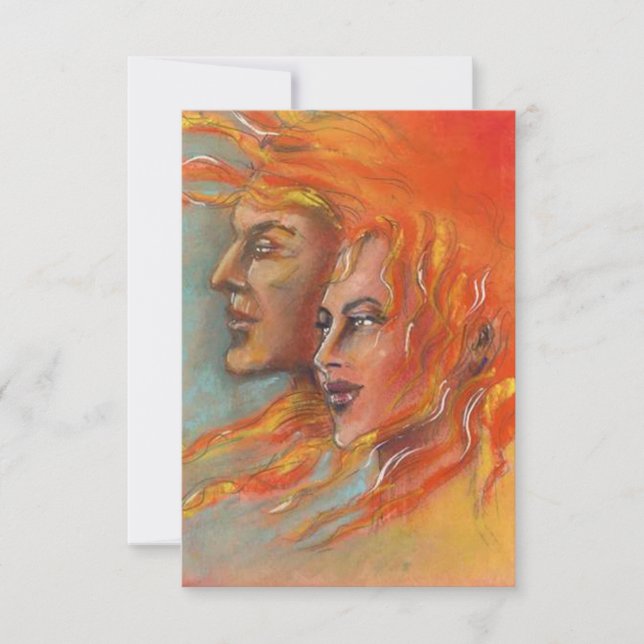 För Firey för Togapartyinbjudan gudinna grekisk Inbjudningar (Framsida)