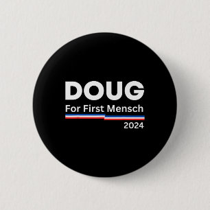 För First Mensch Yiddisk Pun Kamala Harris Hebrew Knapp