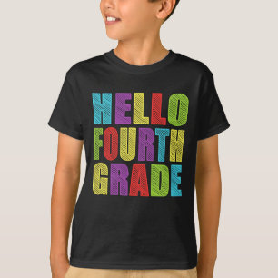 För fjärde back to school för klass klassroligt t shirt