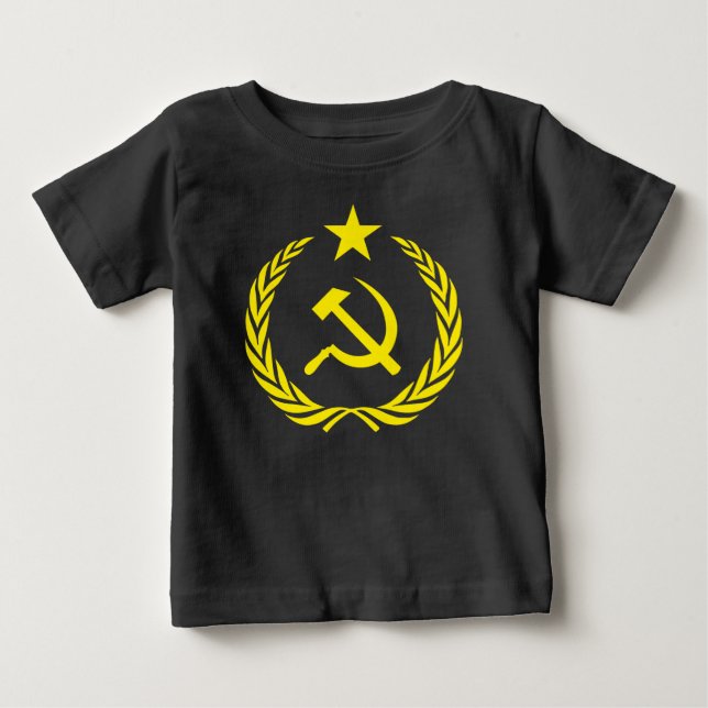För flaggababy för kalla kriget kommunistisk tee shirt (Framsida)