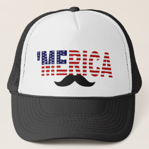 'För flaggamustasch för MERICA US hatt Keps