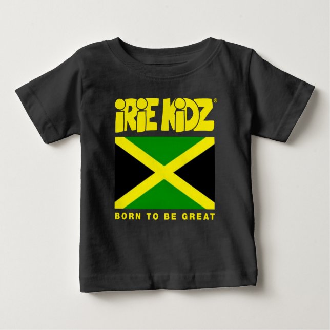 För flaggasmåbarn för IRIE KIDZ® Jamaica T-tröja T Shirt (Framsida)