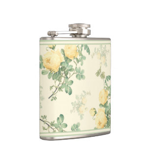 För flaskagul ros för shabby chic blom- blommor fickplunta