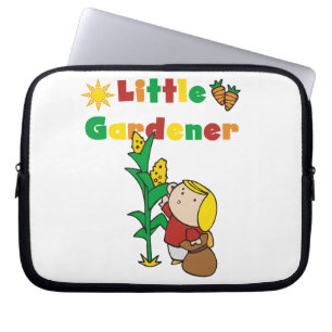 För flicka trädgårdsmästare lite laptop sleeve
