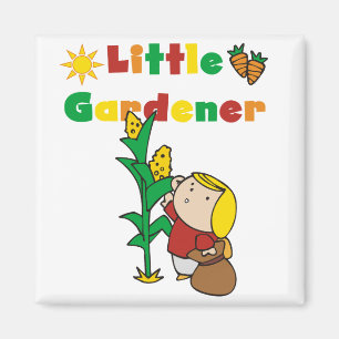 För flicka trädgårdsmästareTshirts och gåvor lite Magnet