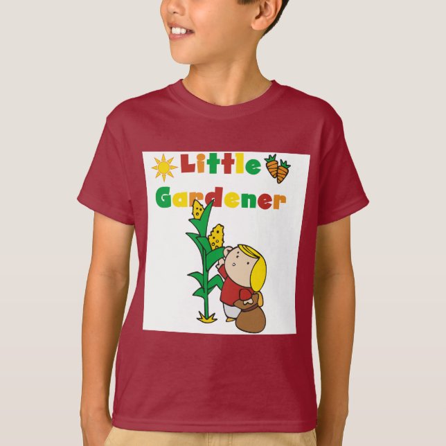 För flicka trädgårdsmästareTshirts och gåvor lite Tee Shirt (Framsida)