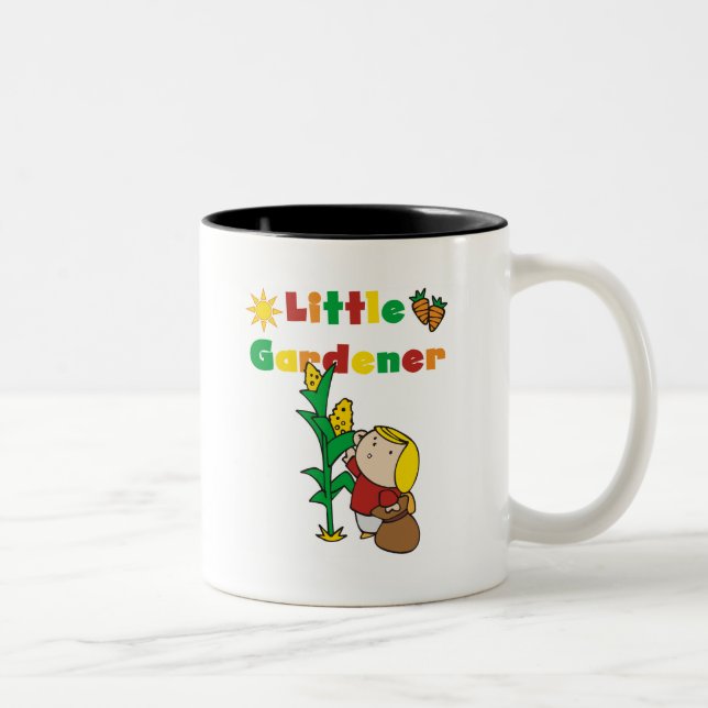 För flicka trädgårdsmästareTshirts och gåvor lite Två-Tonad Mugg (Höger)