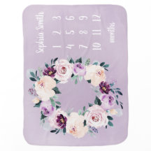 För flickamånad för personlig känd blom- milstolpe