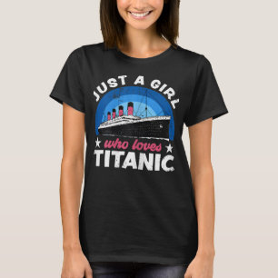 För flickor som bara kärlek RMS Titanic T Shirt