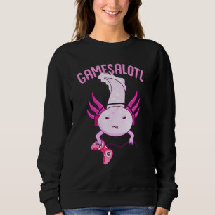 För flickor som Kärlek Axolotl utformar Gamesalotl T Shirt