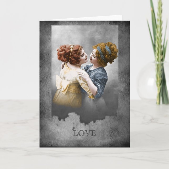 För flickorna kort (Framsida)