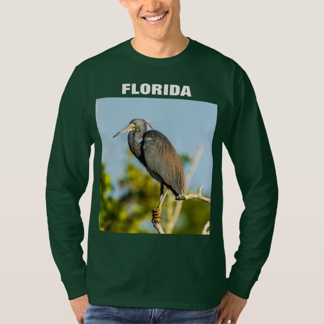 För Florida för fågel perfekt skjorta långärmad T Shirt (Framsida)