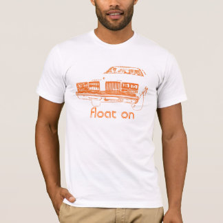 För flöte orange/vit på - t-shirt