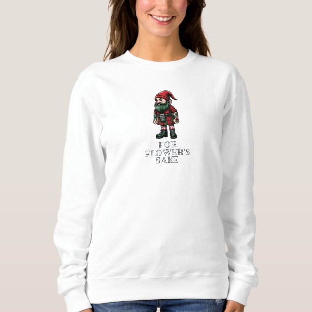 För Flower's Sake Gnome Jumper T Shirt (Framsida)