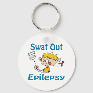 För flugsmälla epilepsi Keychain ut Nyckelring