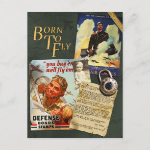 För FlyboyScrapbook för vintage WWII vykort
