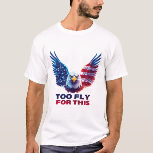 För flygig för denna patriotiska amerikanska örnsf t shirt