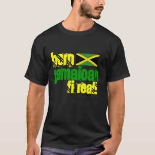 För född jamaikan verklig Jamaica T-tröja för  Tee