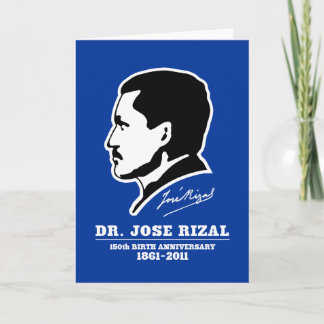 För födelseårsdag för Dr. Jose Rizal @ 150. Kort
