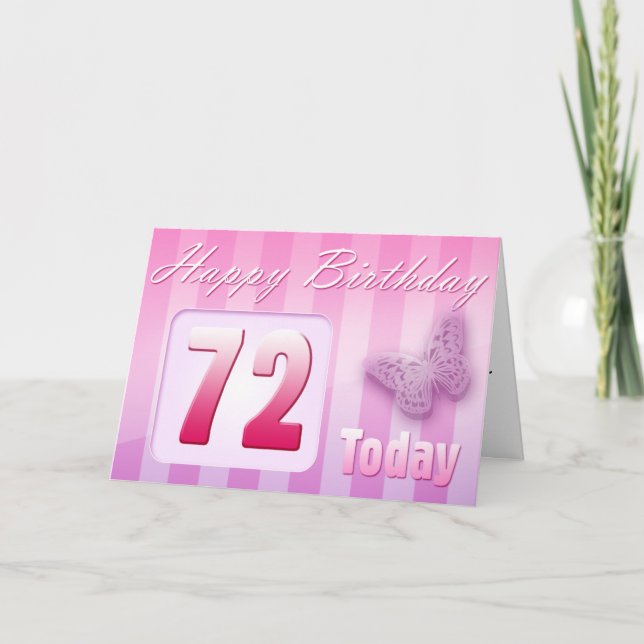 För födelsedagfarmor för lycklig 72nd kort (Framsida)