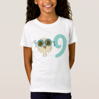 För födelsedagsfestgåvor för flicka 9th ålder 9 t-shirt